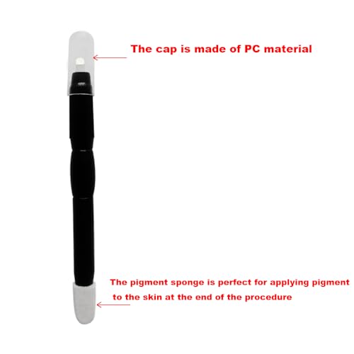 Disposable Microblading Pens 18U with Sharp Needles & Pigment Brush - Sterilized, Comfortable Grip