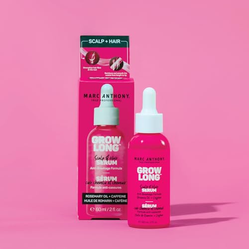 Marc Anthony Grow Long Scalp & Hair Serum and 8.4 fl oz Anti-Breakage Strengthening Conditioner for Longer, Healthier Hair