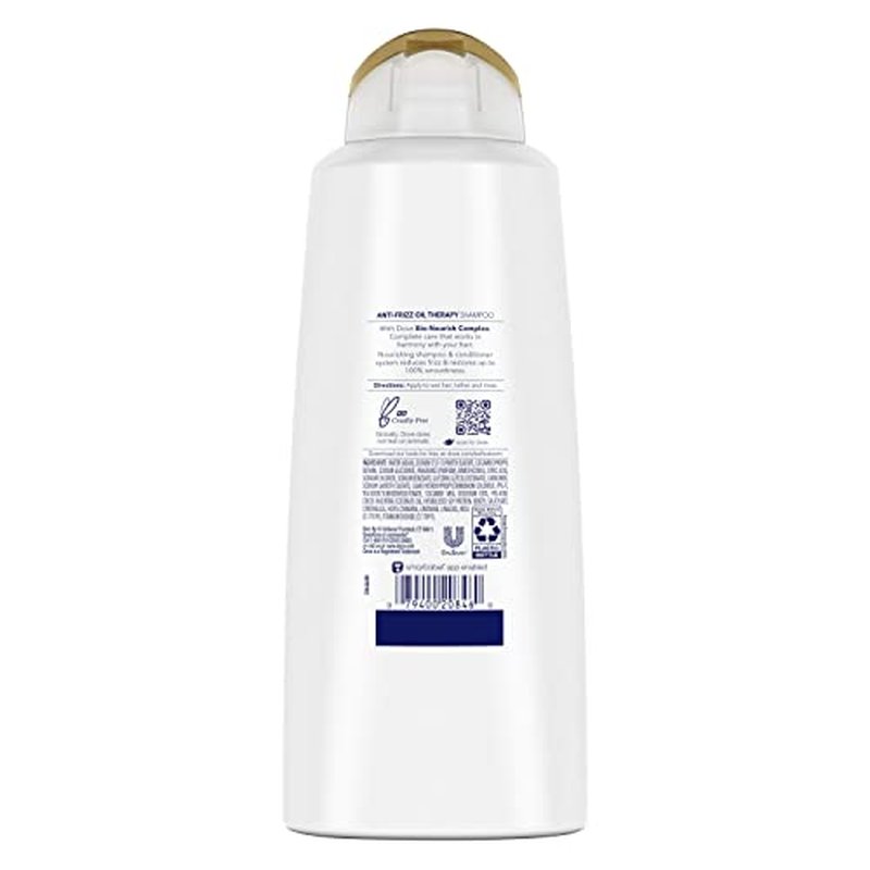 Dove Nutritive Solutions Shampoo, Anti-Frizz Oil Therapy 20.4 Fl oz