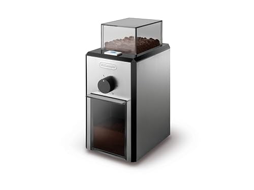 Stainless Steel Burr Coffee Grinder, Silver - 4 to 12 Cups, Precise Grinding