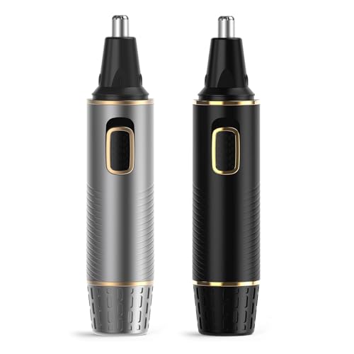 Ear and Nose Hair Trimmer, 2024 Painless Eyebrow & Facial Hair Trimmer£¬USB Rechargeable Nose Hair Trimmer for Men, Professional Nose Trimmer with IPX7 Waterproof Dual Edge Blades