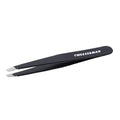 Tweezerman Slant Tweezers for Eyebrows – Black, Precise Stainless Steel