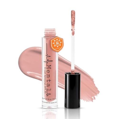 Nude Pink Tinted Lip Gloss - Beach & Summer, Long-Lasting & Hydrating, Variation: Nude Pink