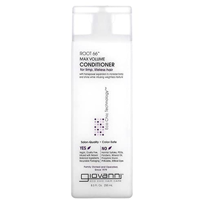 Giovanni Root 66 Max Volume Conditioner - Giovanni Moisture Hair Conditioner for Women & Men, Moisturizing with Natural Ingredients for Damaged Hair, Sulfate Free - 8.5 Fl Oz (Pack of 1)
