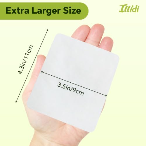 Premium Extra Large Cotton Pads 360 Count (3.5 x 4.3 in) | Soft Face Pads by Illidi