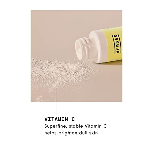 Versed Found The Light Vitamin C Powder - Anti-Aging Renewing Face Serum Powder - Mix with Serum, Gel, or Lotion as Dark Spot Corrector - Vegan (0.3 oz)