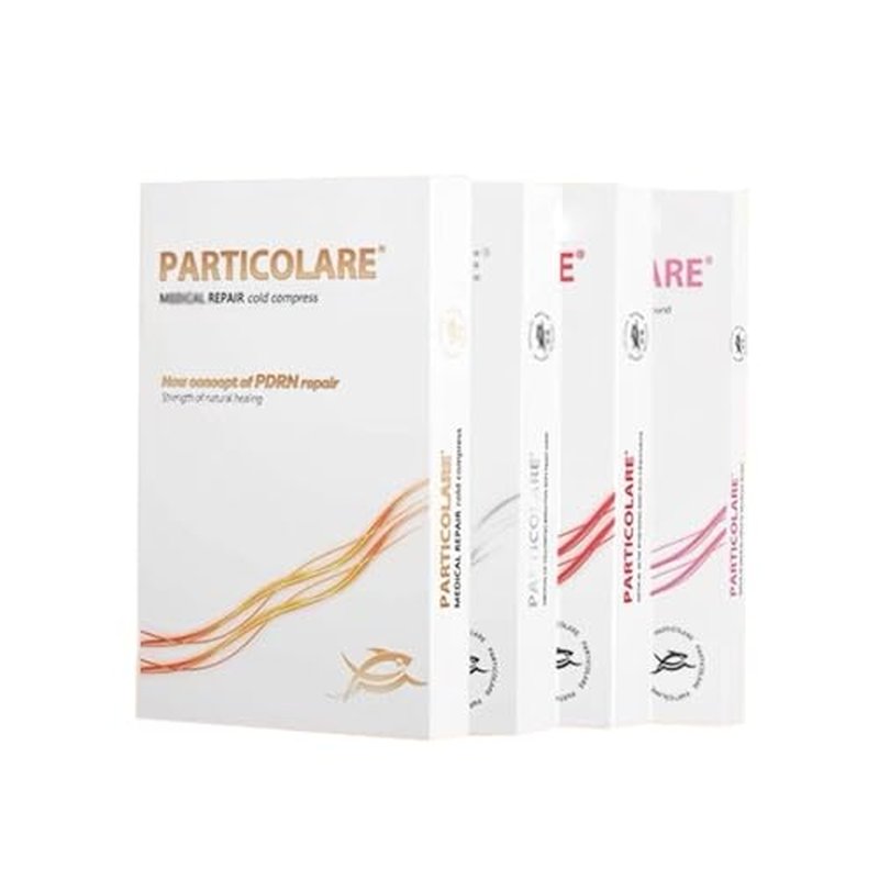 1 Box Particolare Facial Mask Collagen/Hyaluronic Acid Soothing Hydrating Moisturizing Facial Mask, 30ml *5 (Gold Facial Mask)