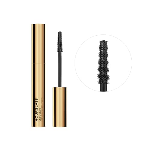 HOURGLASS Unlocked Black Lengthening Tubing Mascara, Natural Look, Up to 16hrs