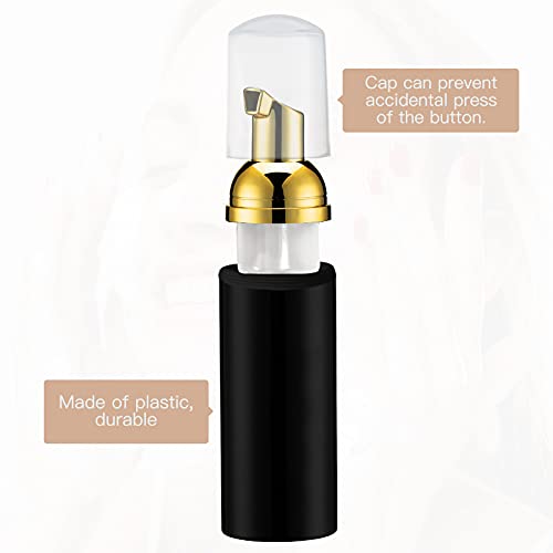 Gold and Black Travel Foam Pump Bottle Set 2oz 30 Pack - Leakproof Reusable Dispensers