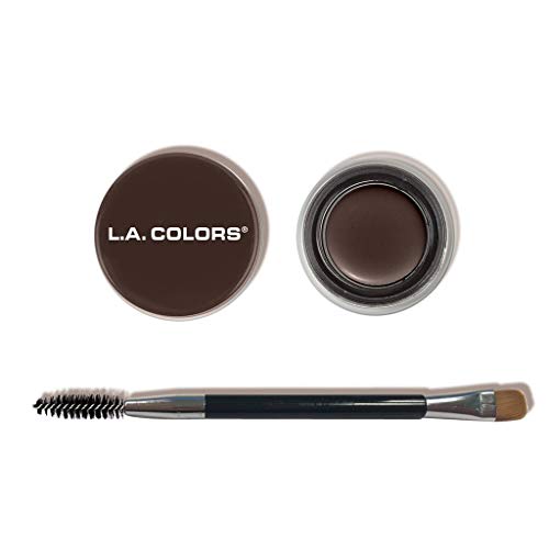 L.A. COLORS Browie Wowie Brow Pomade (carded), Dark Brown CBBP782A (Pack of 2)