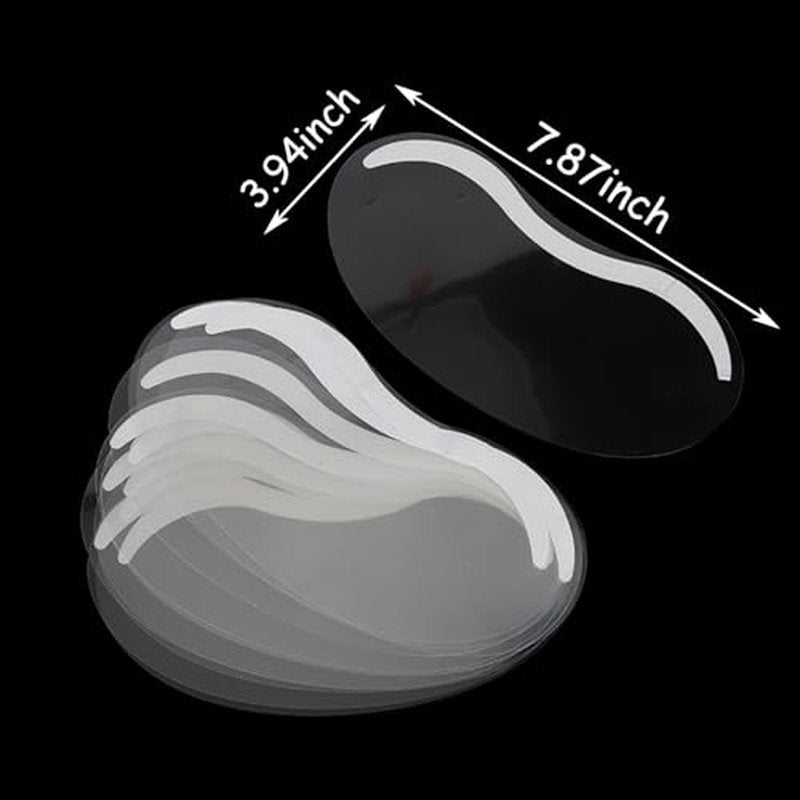 50 Pcs Microblading Shower Face Shields Visors, Disposable Face Shields Masks Makeup Eye Shield for Hairspray Salon Supplies and Eyelash Extensions Eye Eyelid Surgery Aftercare