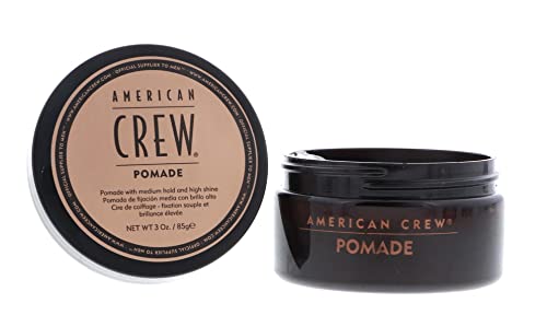 Men's Water-Based Hair Pomade, Medium Hold & High Shine - 3 Oz Pack of 2