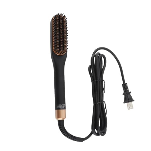 Electric Beard Straightening Comb Multifunctional Beard Straightener Brush Men Hair Styling Tool (US Plug)