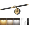 URSOLA Rechargeable Cordless Picture Light with Remote, Dimmable & Timer, 24-inch Wall Art Lighting for Paintings