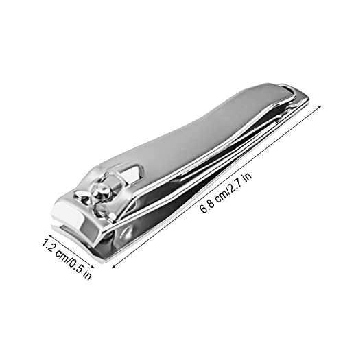 100 Individually Wrapped Stainless Steel Nail Clippers Set - 6.8cm x 1.2cm