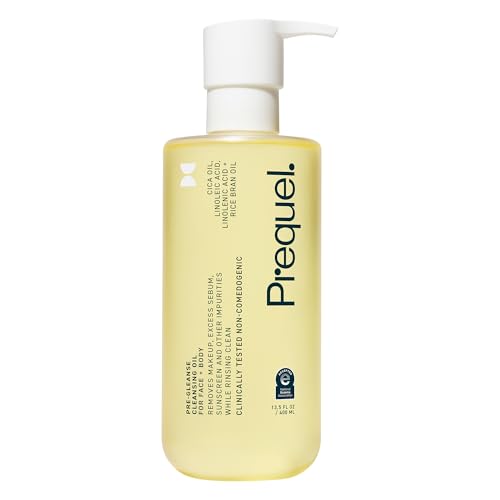 Prequel Skin Pre-Gleanse Oil Cleanser for Face 13.5oz - Gentle Double Cleansing Oil