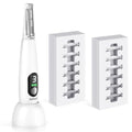 Dermaplane Razor for Women Face, Sonic Dermaplaning Tool for Peach Fuzz Removal & Facial Exfoliation, Rechargeable 3-Speed Facial Hair Remover with LED Light, 12 Replacement Blades (6 Fine & 6 Coarse)