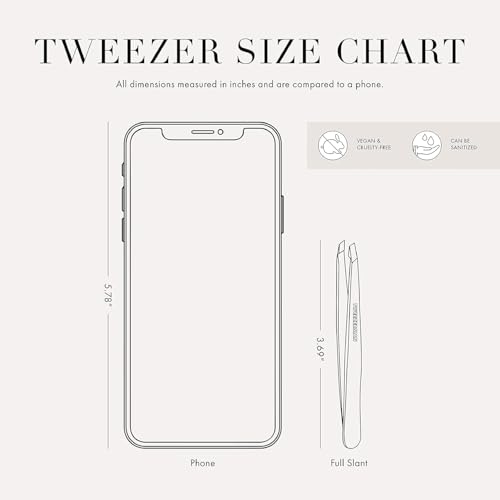 Tweezerman Slant Tweezer Sky Blue - Precise Eyebrow Grooming Tool