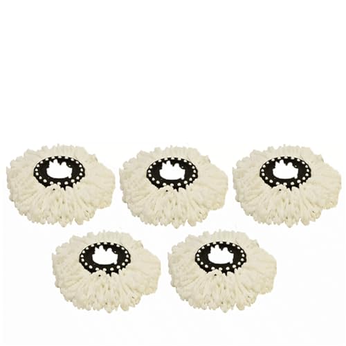 Replacement Microfiber Mop Heads - 5 Pack for Easy Floor Cleaning