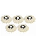 Replacement Microfiber Mop Heads - 5 Pack for Easy Floor Cleaning