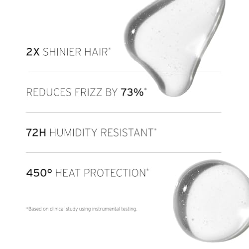 Hair Oil Serum Anti-Frizz & Shine - Hydrating Heat Protectant for All Hair Types