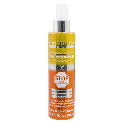 Plex Thermal Protector Spray for Damaged Hair - Heat & Breakage Protection with Keratin, 200ml