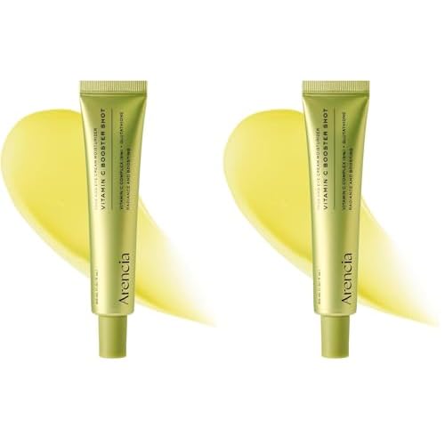 Arencia Vitamin C Booster Shot Serum with Glutathione, Niacinamide and Vitamin E for Dark Spot Care, Fine Lines & Wrinkles, Glass Skin, Korean Skincare 30ml/1.01 fl.oz (Pack of 2)
