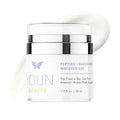 YOUN Beauty Bakuchiol Face Cream with Peptides - 50ml, Retinol Alternative for Aging Skin