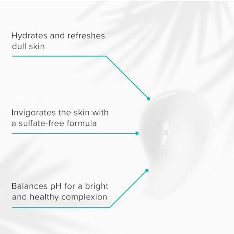 ClarityRx C-Results Vitamin C Facial Cleanser, Natural Plant-Based Brightening Face Wash with Lactic Acid