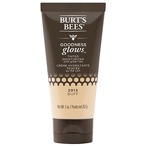 Burt's Bees Goodness Glows Tinted Moisturizer, Rich in Antioxidants, Buff 1.0 Ounce