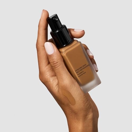 Shiseido Synchro Skin Self-Refreshing Foundation SPF 30, Linen 220 - Medium-to-Full Buildable Coverage - Natural Finish, 24-Hour Wear - Water Resistant & Non-Comedogenic - 30 mL