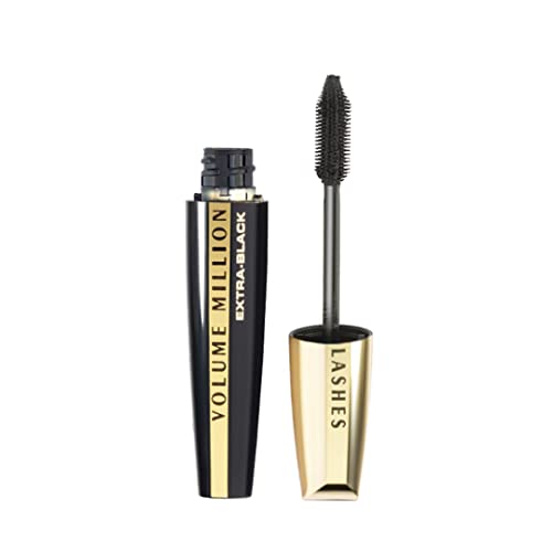 L'Oreal Paris Volume Million Lashes Extra Black Mascara 0.3 Fl Oz - Clump-Free, Voluminous Eyelash Makeup