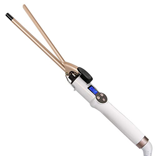 3/8 Inch Small Curling Iron for Short Hair - Ceramic Tourmaline Coating