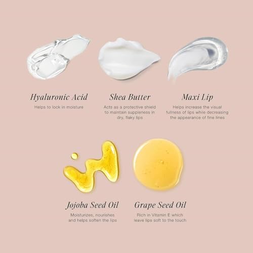 Jouer Mint Overnight Lip Masque ? Moisturizing Lip Treatment - Lip Mask Formulated with Maxi Lip for Plumper Lips and Visual Fullness - Shea Butter for Hydration