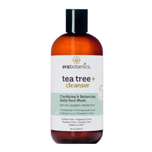 Era Organics Tea Tree Skincare Trio ? Tea Tree Cream, Cleanser & Microdermabrasion Face Scrub for Oily, Blemish-Prone Skin ? Cleanse & Balance Your Skin With Non-Toxic, Plant-Based Skin Care