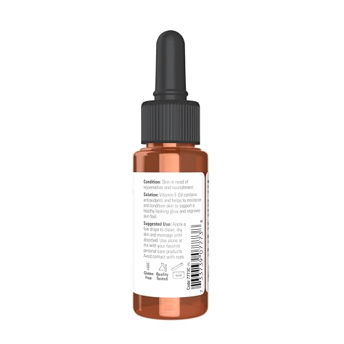 NOW Foods Solutions, E-Oil 23,000 IU, Natural Skin Rejuvenation, Skin Moisturizer, 1-Ounce