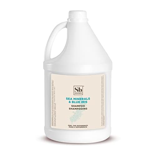 Soapbox Sea Minerals & Blue Iris Shampoo, Vegan, Color Safe, Harsh Harsh Sulfate Free & Silicone Free Hair Shampoo Refill for Home & Professional Use - Gallon Size
