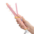Mini Curling Iron 3/4 Inch for Beach Waves & Natural Curls, Dual Voltage, Pink