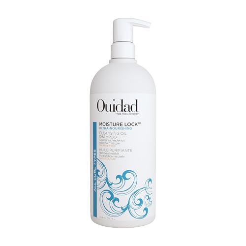 Ouidad Moisture Lock Ultra Nourishing Cleansing Oil Shampoo 33.8 Fl Oz for Curly Hair