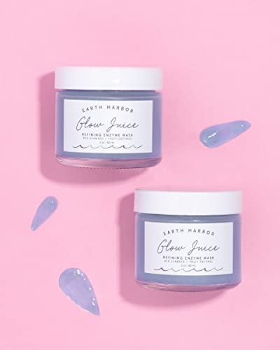 Earth Harbor Glow Juice AHA/BHA Resurfacing Gel Mask 2 Fl Oz - Organic & Vegan