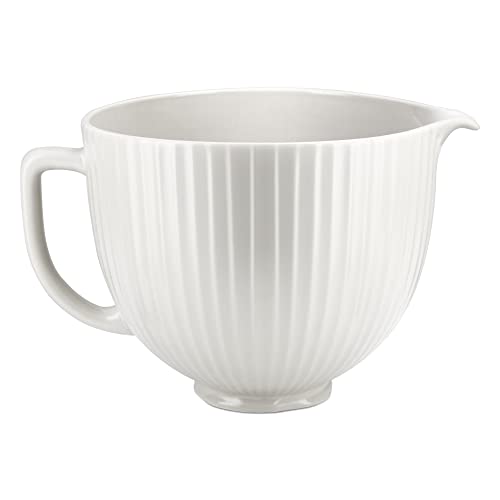 KitchenAid 5 Quart Ceramic Mixing Bowl - Fits 4.5 & 5 Qt Tilt-Head Stand Mixers