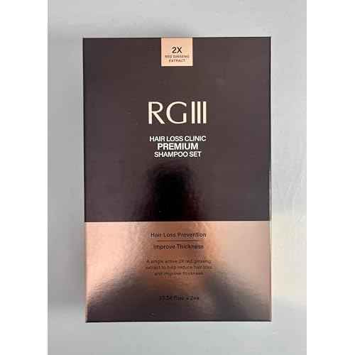 RG3 RGIII PREMIUM HAIR LOSS CLINIC SHAMPOO (TWO BOTTLE SET)
