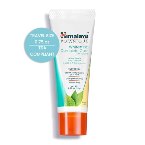 Himalaya Botanique Whitening Complete Care Toothpaste Travel Size 20 Pack - Mint Flavor