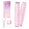 Bikini Trimmer for Women, 2-in-1 Electric Razors for Women with Dual Head, IPX7 Waterproof Wet & Dry Electric Shaver for Women, Womens Electric Razor for Bikini, Pubic Hair, Underarm, Legs and Arms