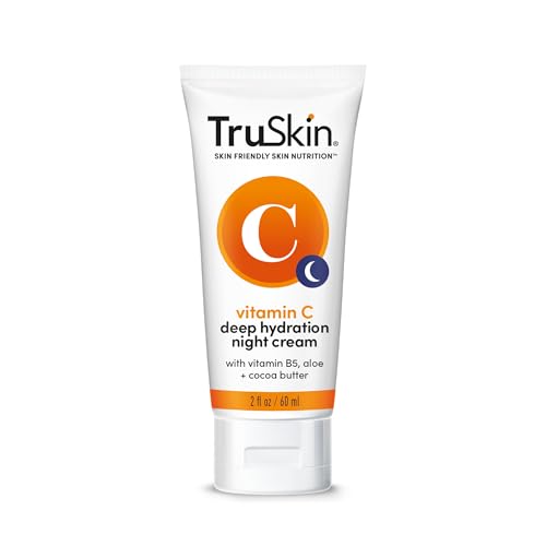 Vitamin C Night Cream with Aloe & Cocoa Butter - 2 Fl Oz Pack of 2
