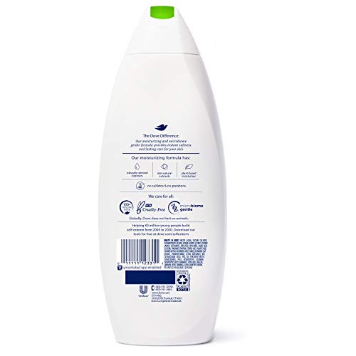Dove Refreshing Body Wash Revitalizes and Refreshes Skin Cucumber and Green Tea Effectively Washes Away Bacteria While Nourishing Your Skin 22 oz
