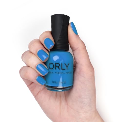 Orly Nail Polish Be Kind Rewind | Limited Edited 1980s Collection | Bold Blue Cr?me | Long-Wearing, Quick Drying & Chip Resistant Formula | Salon-Like Finish | Vegan, Cruelty Free (18ML)