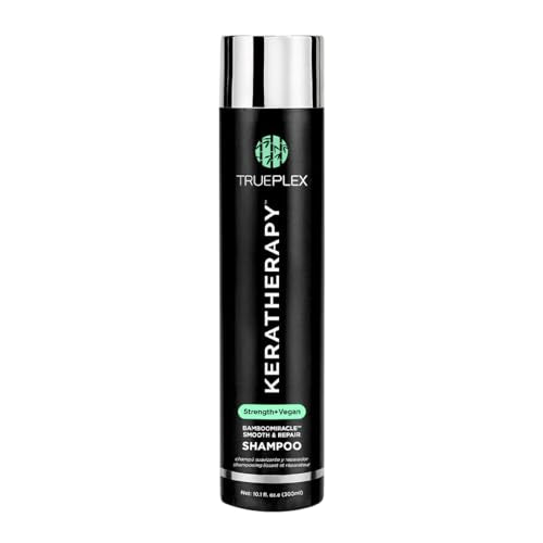 Trueplex Bamboo Miracle Smooth & Repair Shampoo 12 fl oz (Pack of 1) – Vegan, Sulfate-Free, Damaged & Frizzy Hair