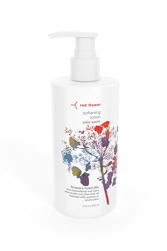 Red Flower Palo Santo Softening Lotion - Vegan & Sulfate-Free, 10 oz - Moisturizing Body & Hand Lotion
