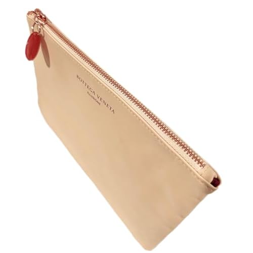 Bottega Veneta ILLUSIONE Leather Zip Cosmetic Pouch Makeup Fragrance Bag (9L X 6H x 0.2 W) - SMALL GIFT BAG - 1467